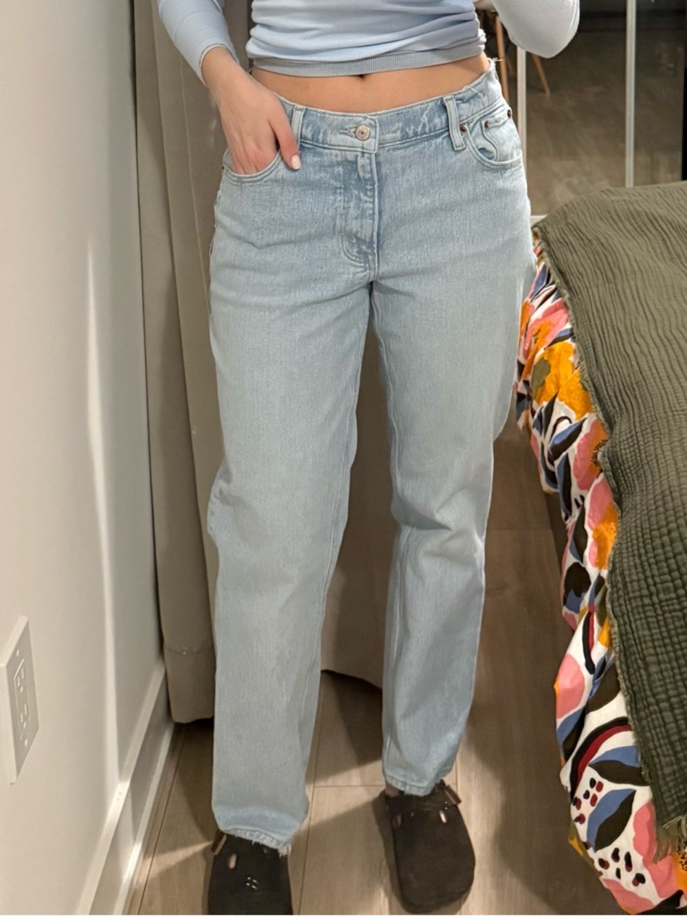 Abercrombie & Fitch Light Blue Straight Leg Jeans